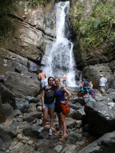 Shirin & I at La Mina falls